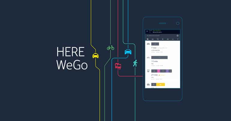 Here WeGo GPS gratuit qui fonctionne hors connexion