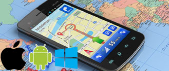 GPS pour iphone android windows phone et sony psp