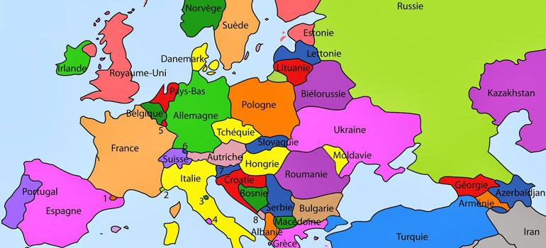 carte gps europe centrale
