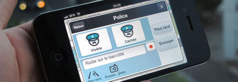 activer waze radar