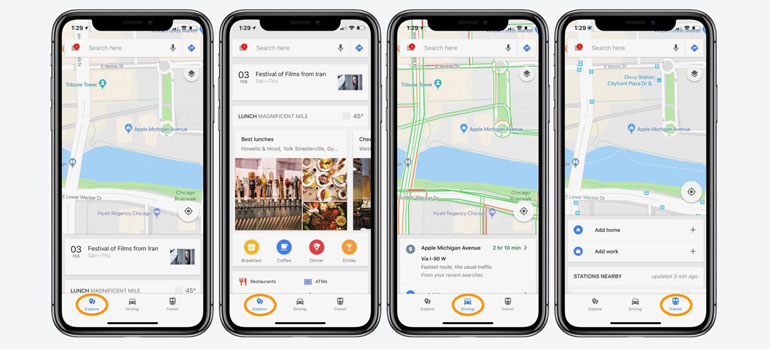 Google Maps une application GPS gratuit pour votre smartphone